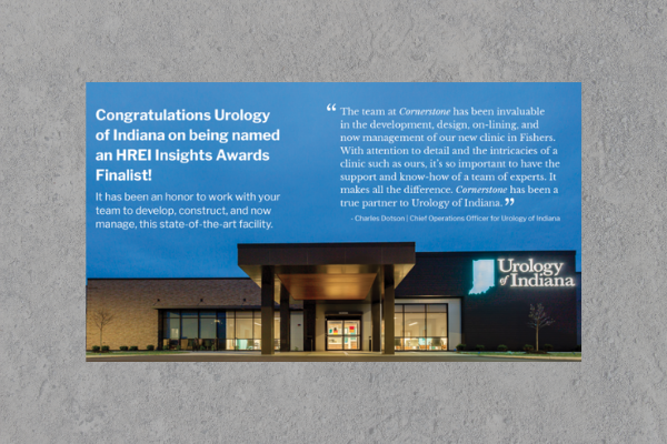 Urology of Indiana Fishers Location Named As Finalist in Healthcare Real Estate Insights Magazine