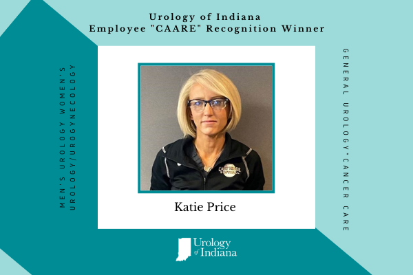 Urology of Indiana Employee CAARE Award Katie Price