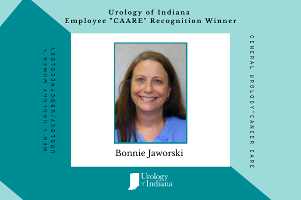Urology of Indiana Employee CAARE Award Bonnie Jaworski