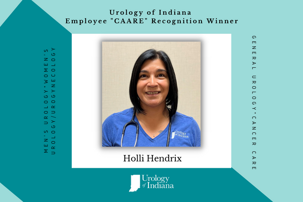 Urology of Indiana Employee CAARE Award Holli Hendrix