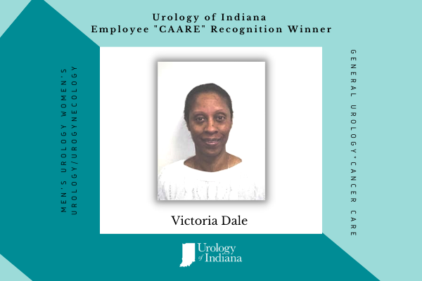 Urology of Indiana Employee CAARE Award Victoria Dale