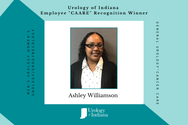 Urology of Indiana Employee CAARE Award Ashley Williamson