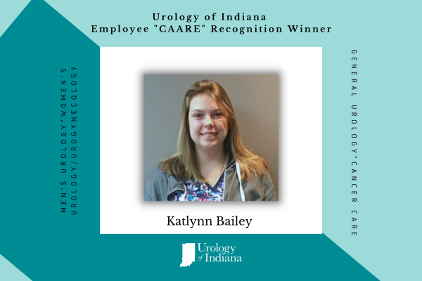 Urology of Indiana Employee CAARE Award Katlynn Bailey