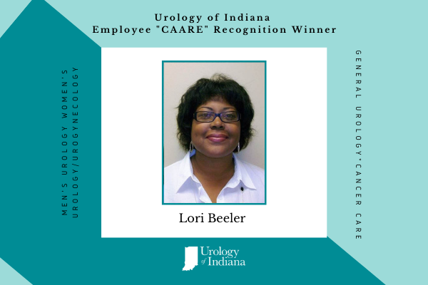 Urology of Indiana Employee CAARE Award Lori Beeler