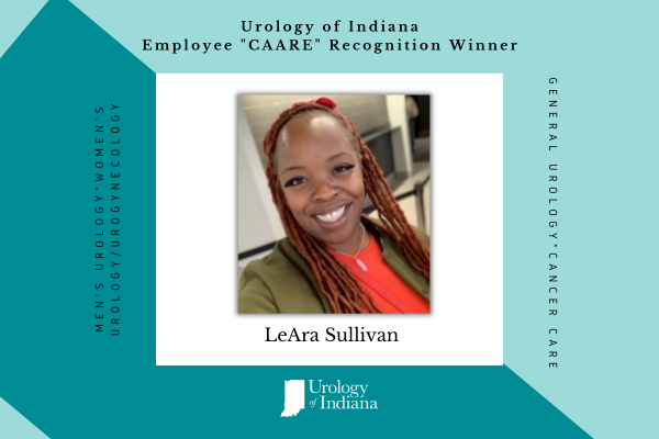 Urology of Indiana Recognizes Employee CAARE Recognition Winner, LeAra Sullivan