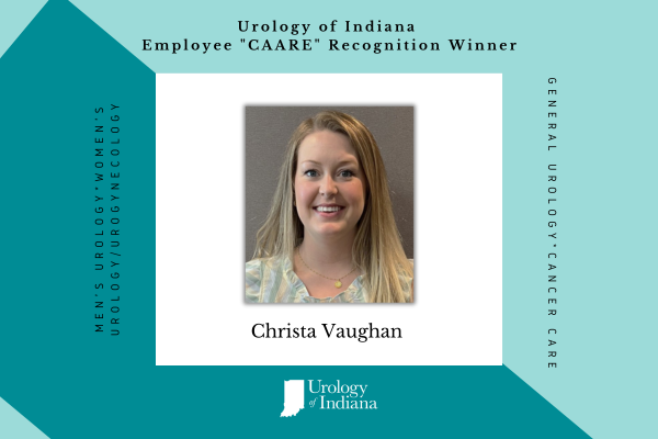 Urology of Indiana Recognizes Employee CAARE Recognition Winner, Christa Vaughan