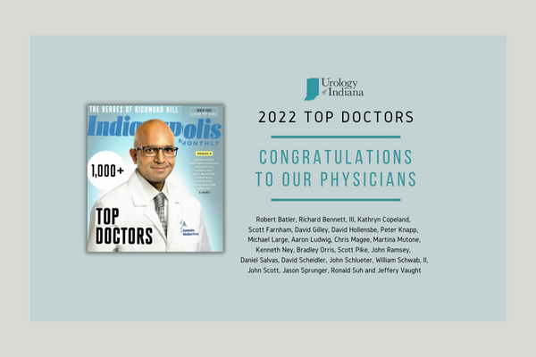 Congratulations Urology of Indiana 2022 Top Doctors!